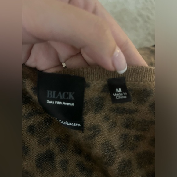 Saks Fifth avenue Black Label draped cardigan - Picture 2 of 3